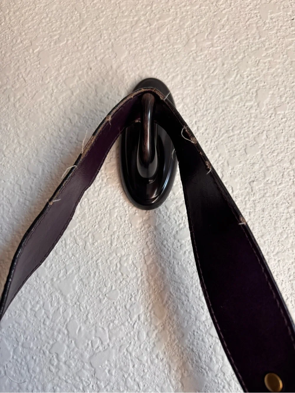 Vintage  Y2K 2000s Classic Burgundy Leather Shoulder Bag